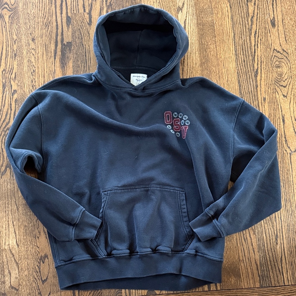 Abercrombie & Fitch Unisex Ohio State Buckeyes faded black Hoodie